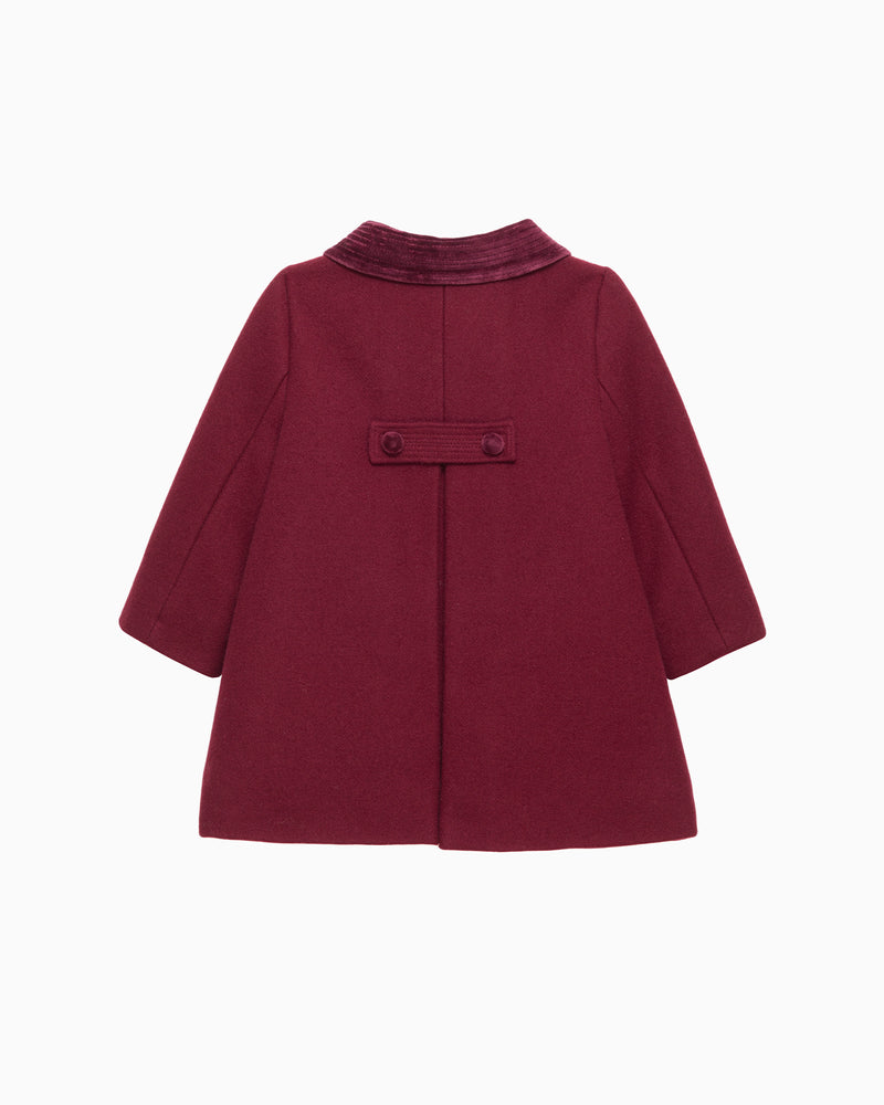 Baby Classic Coat in Burgundy