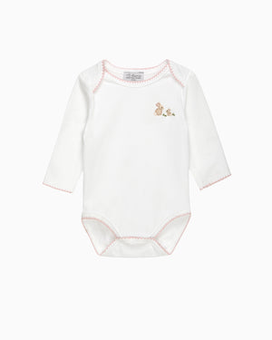 Baby Bunny Embroidered Envelope Bodysuit