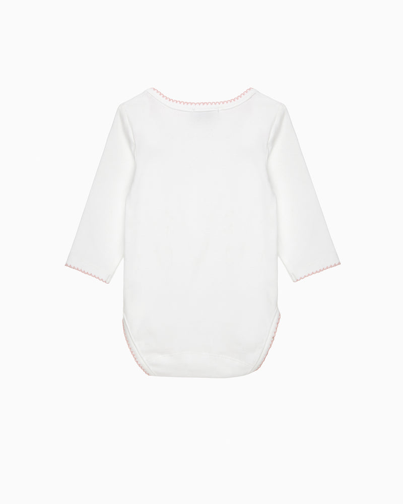Baby Bunny Embroidered Envelope Bodysuit