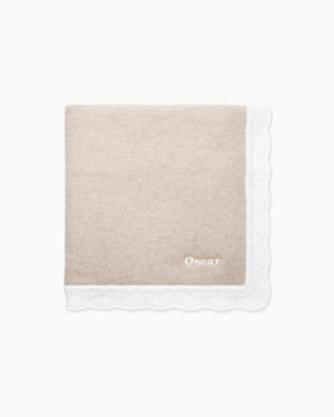 Cashmere Blanket in Oatmeal