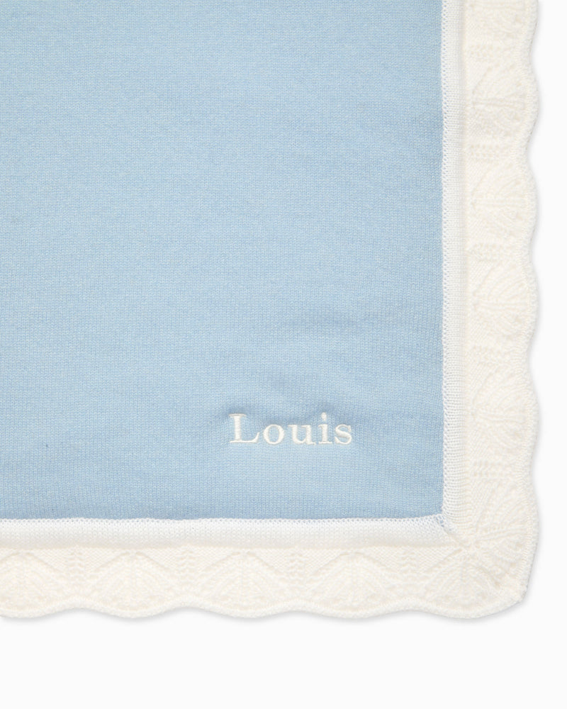 Cashmere Blanket in Blue