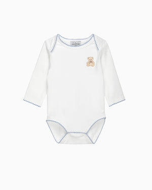 Baby Teddy Embroidered Envelope Bodysuit
