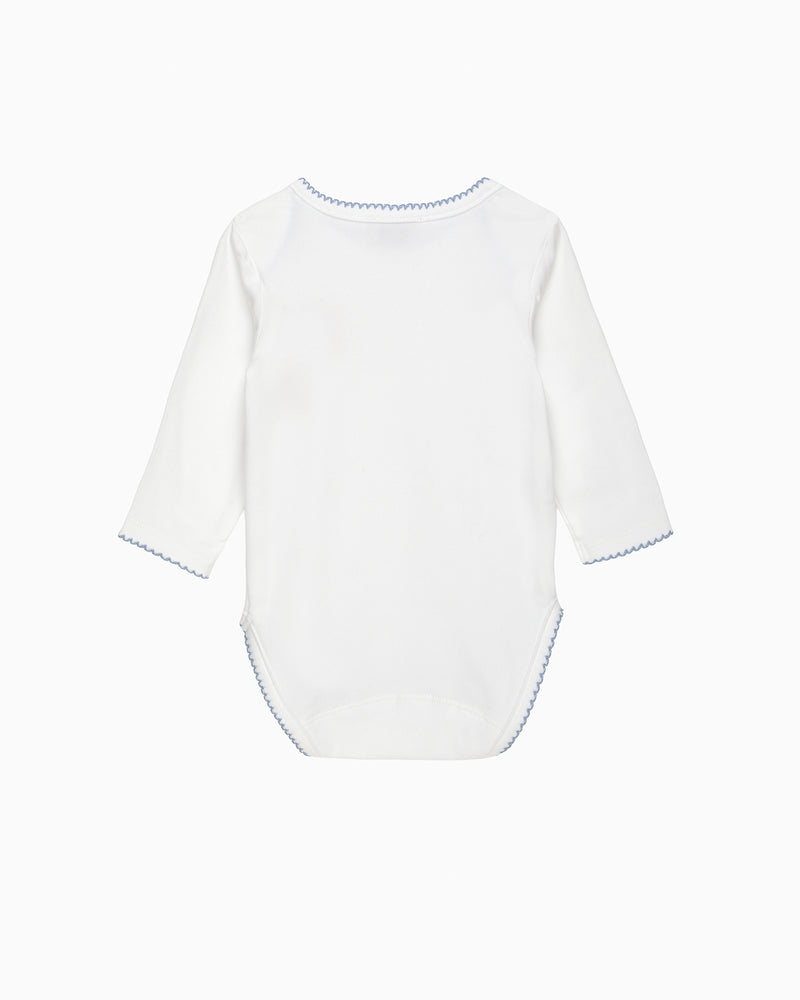 Baby Teddy Embroidered Envelope Bodysuit