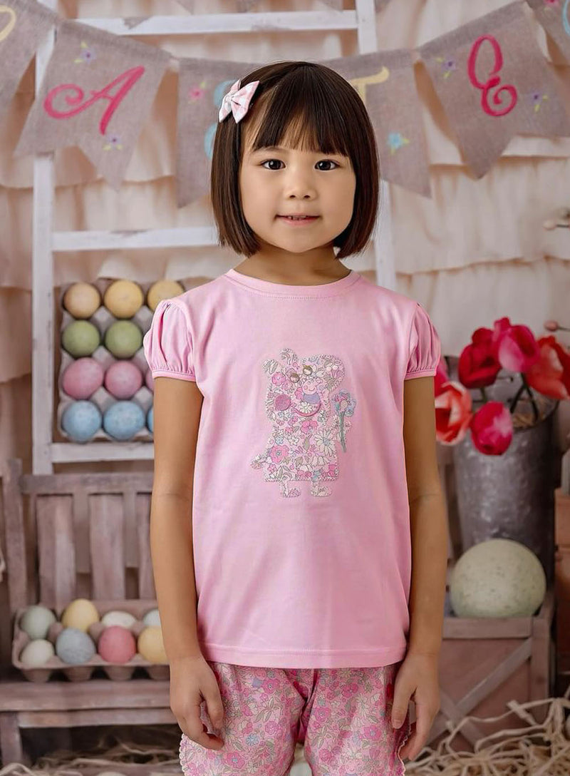 Shorts Set in Pink Peppa Meadow
