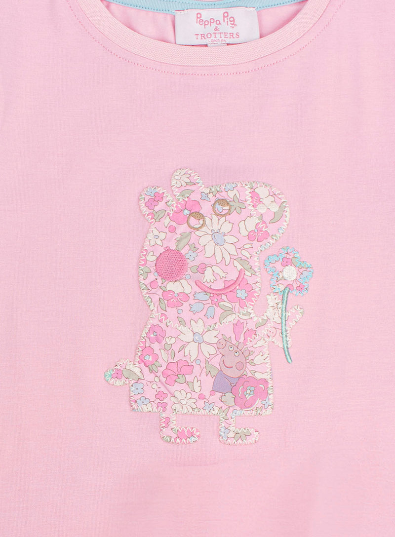 Shorts Set in Pink Peppa Meadow