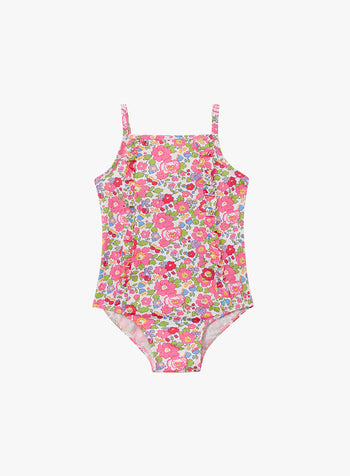 Baby Frill Swimsuit in Pink Betsy
