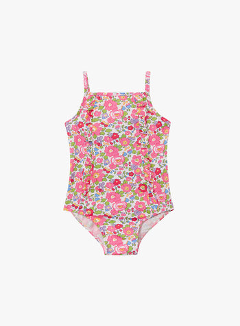 Little Frill Swimsuit in Pink Betsy