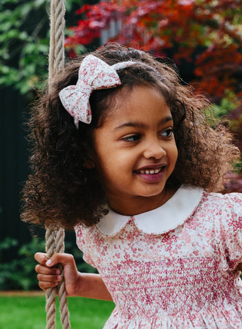 Little English | Little Girl Hair Accessories - Large Red Bow