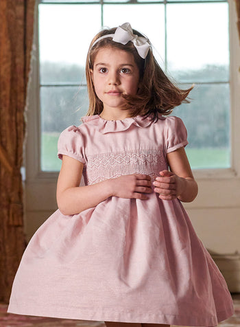 Harriet Smocked Dress in Pink