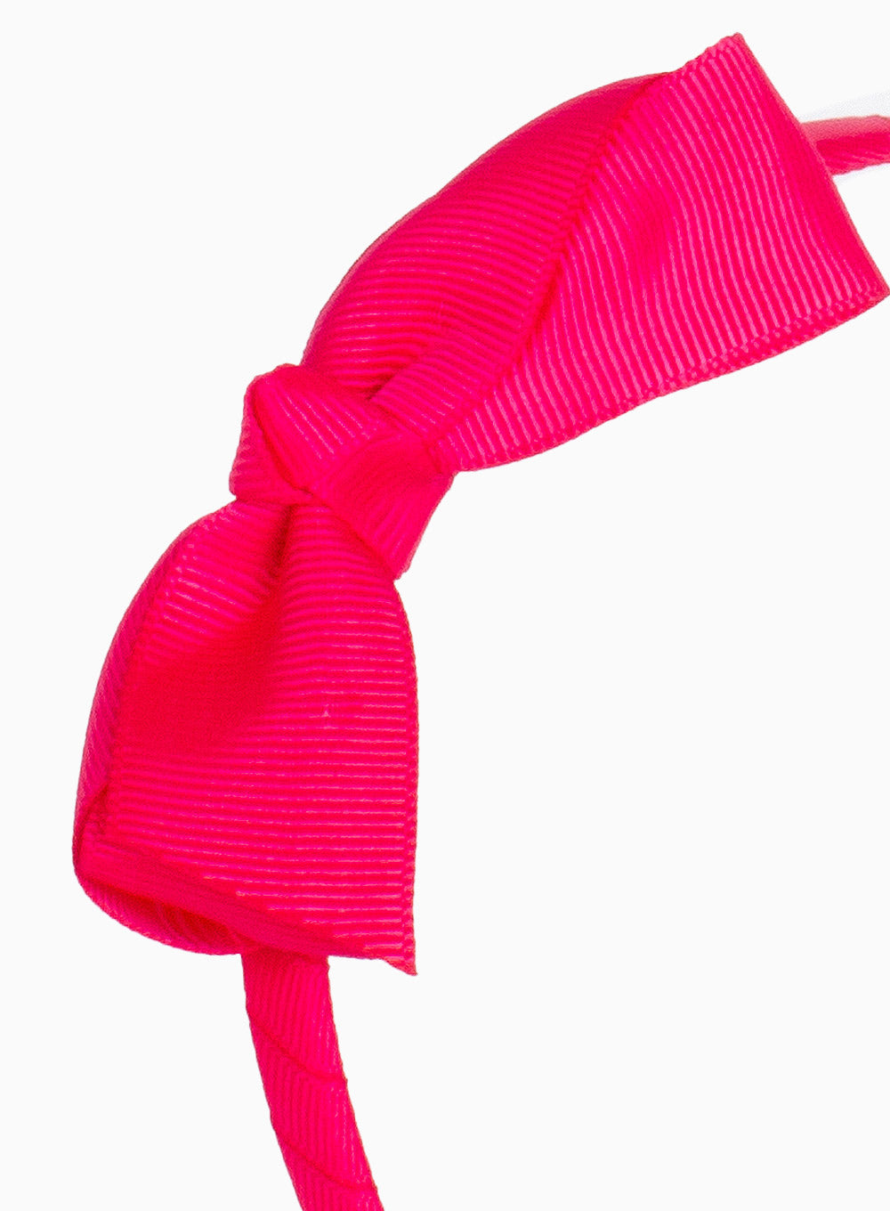 Pretty Bow Alice Band in Shocking Pink