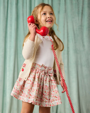 Lily Rose Skirt Strawberry Floral Skirt