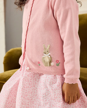Confiture Cardigan Duck and Bunny Cardigan in Pink