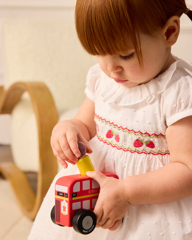 Baby Strawberry Smocked Dress