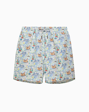 Mens Daddy & Me Swimshorts in London Scenes