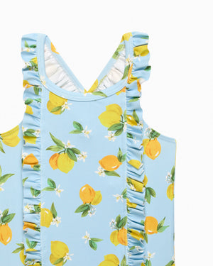 Baby Frill Swimsuit in Lemon