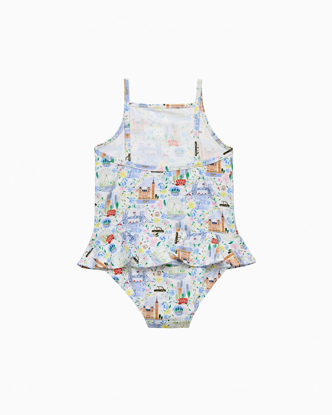 Hampton Swim Swimsuit Baby Peplum Swimsuit in London Scenes