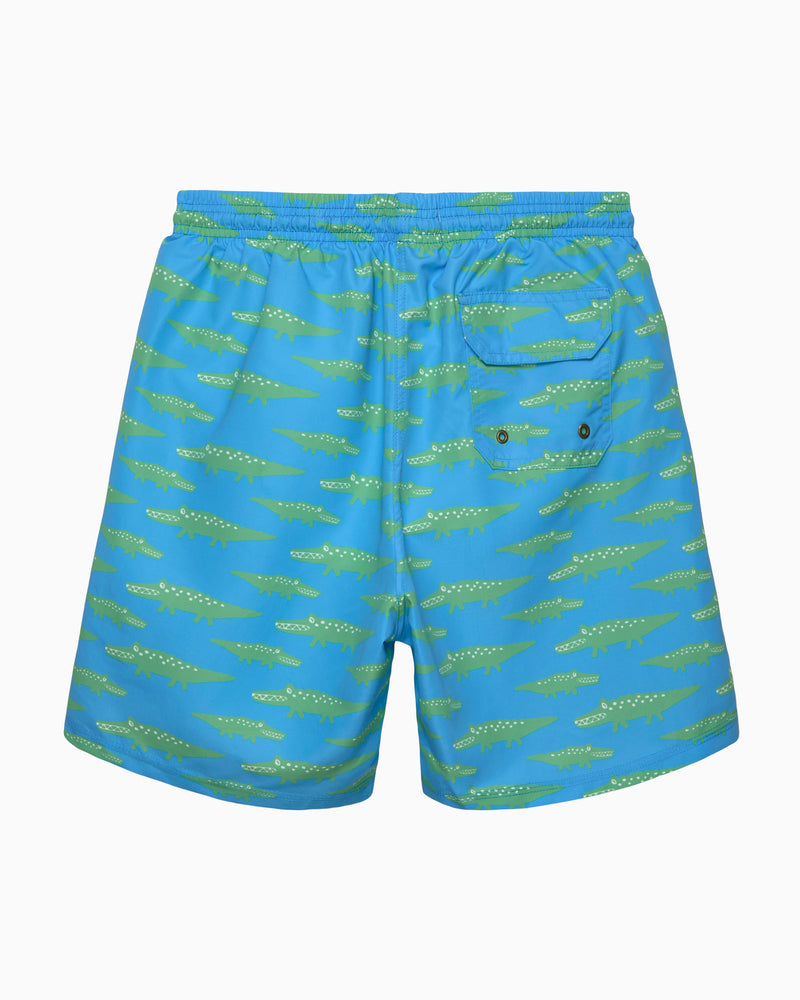 Mens Daddy & Me Swimshorts in Crocodile