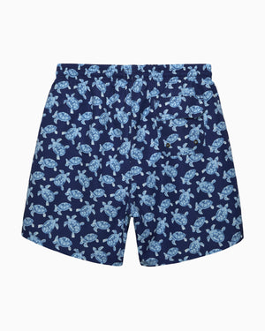 Mens Daddy & Me Swimshorts in Navy Turtle