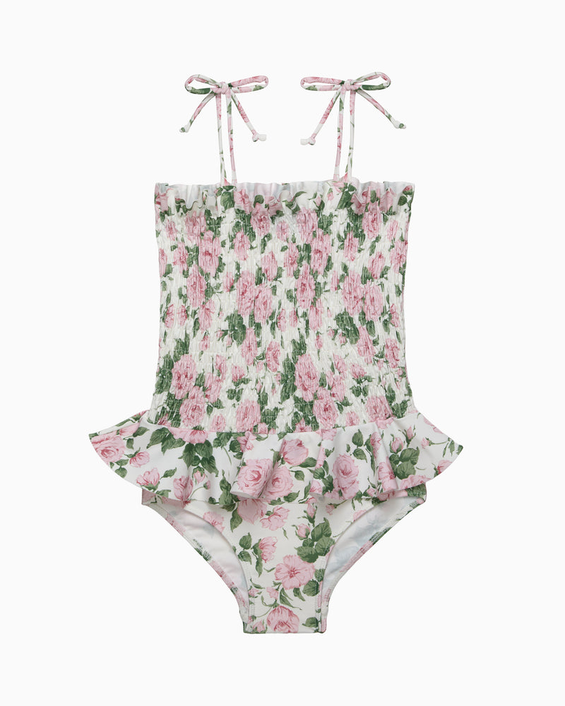 Ruched Swimsuit in Carline