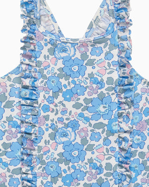 Baby Frill Swimsuit in Blue Betsy