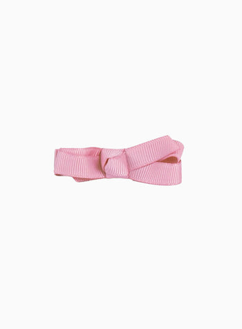 Small Bow Hair Clip in Dusky Pink