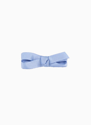 Small Bow Hair Clip in French Blue