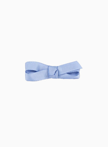 Small Bow Hair Clip in French Blue