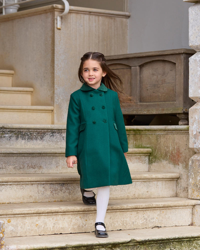 Classic Coat in Bottle Green