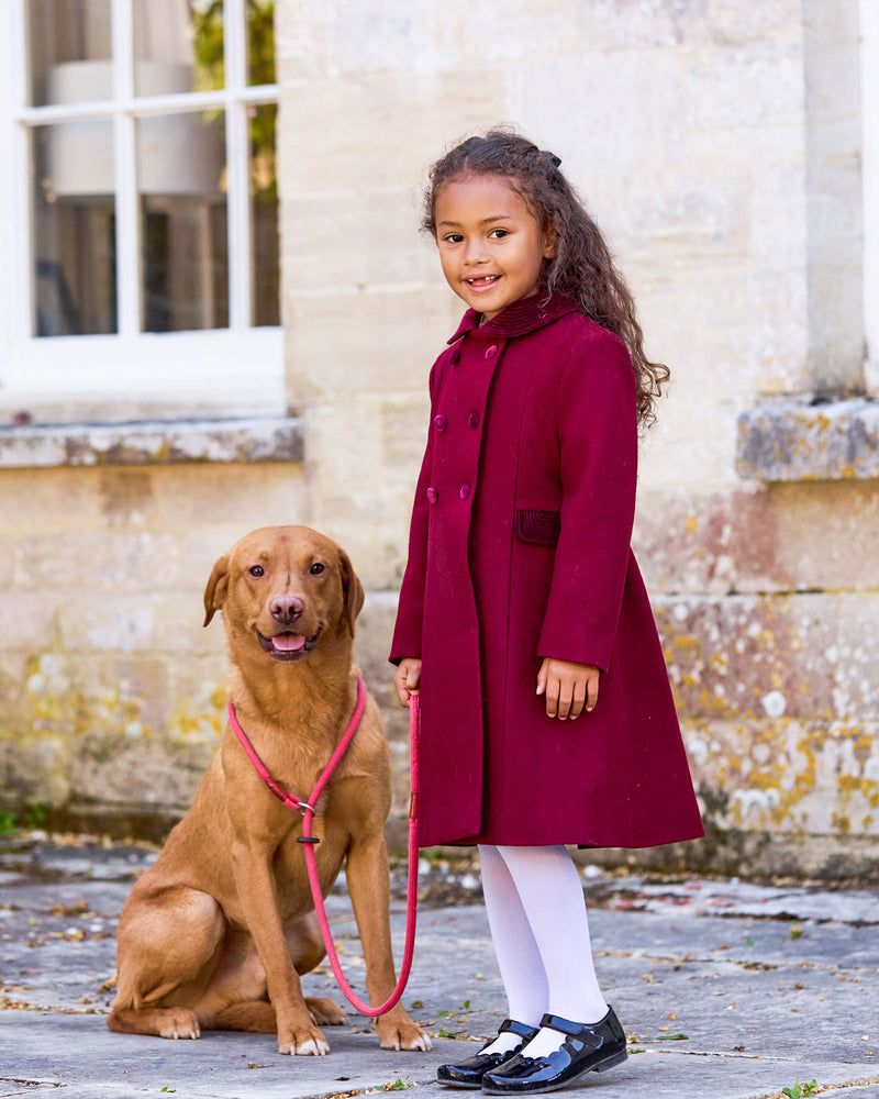 Classic Coat in Burgundy