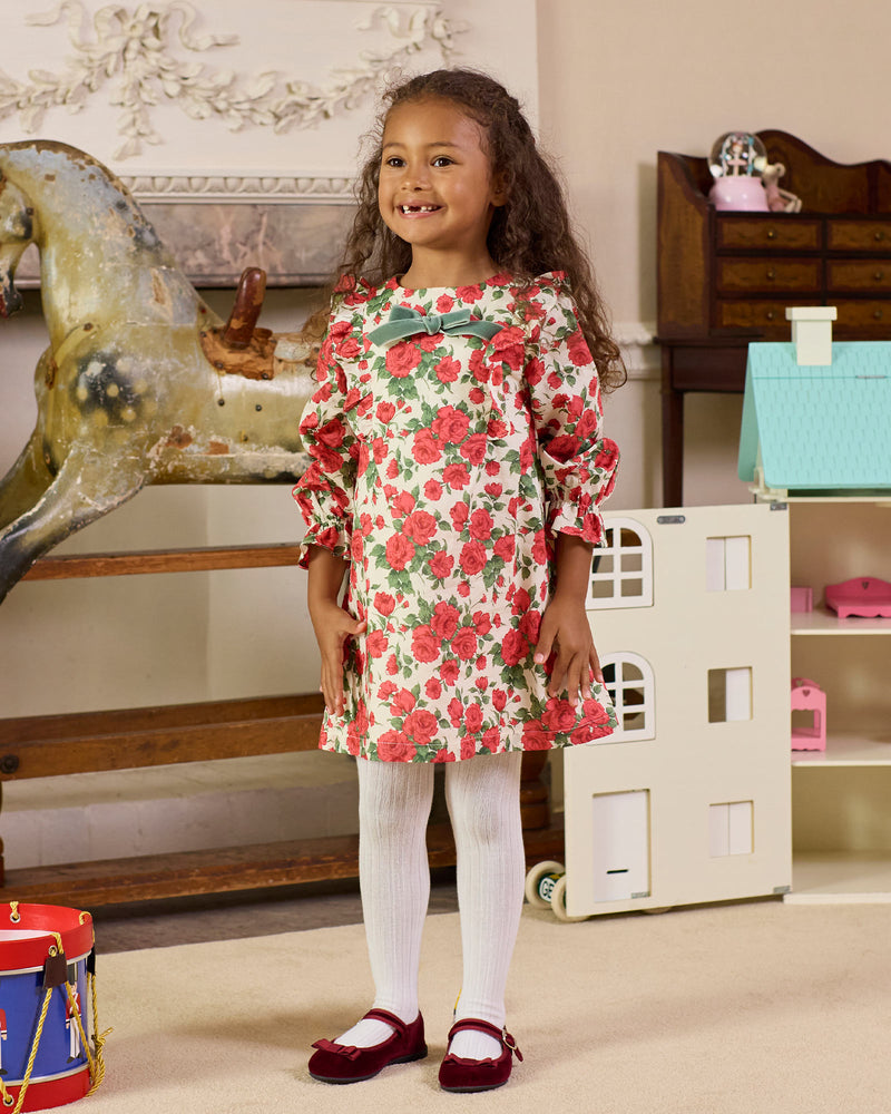 Carline Rose Ruffle Dress