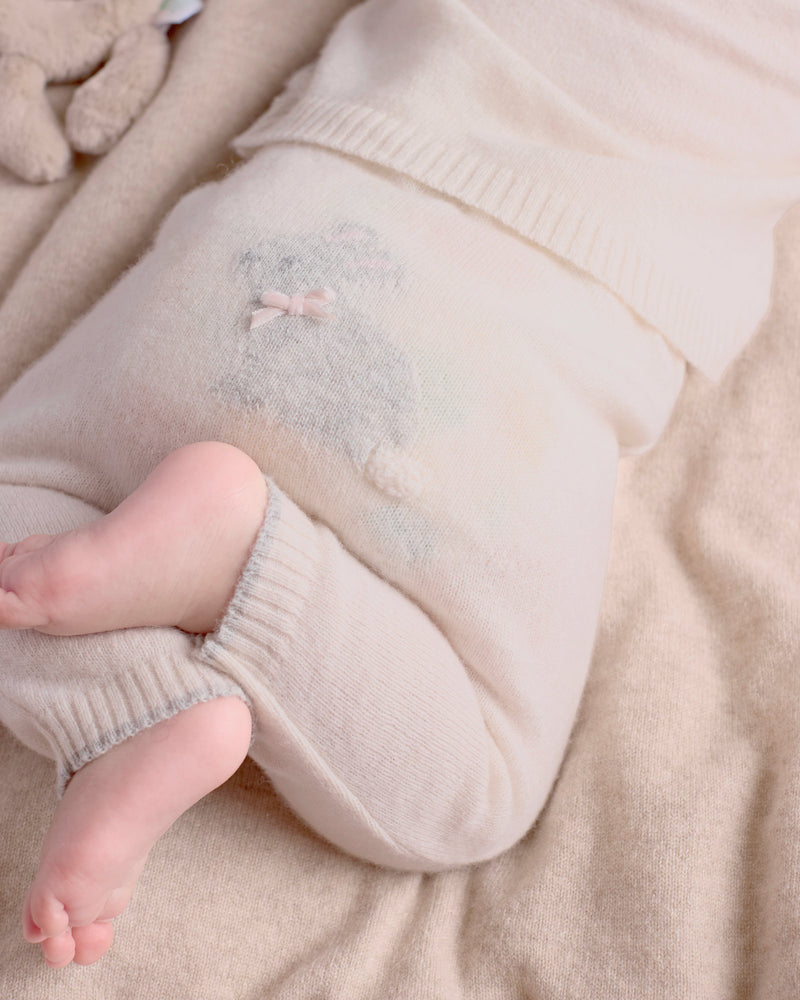 Baby Bunny Leggings in Off White
