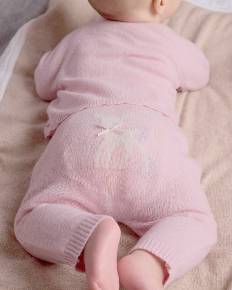 Baby Fawn Leggings in Pale Pink
