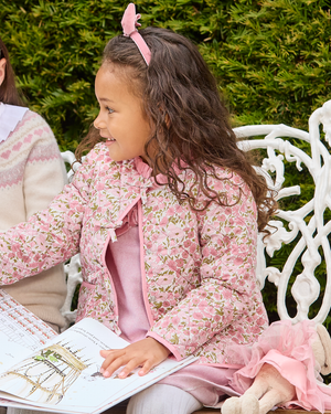 Quilted Jacket in Poppy & Daisy
