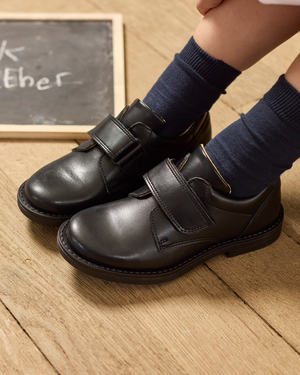 Hampton Classics School Shoes Hampton Classics George School Shoes in Black - Trotters Childrenswear