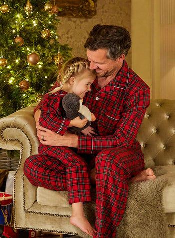 Daddy Cozy Plaid Pajamas