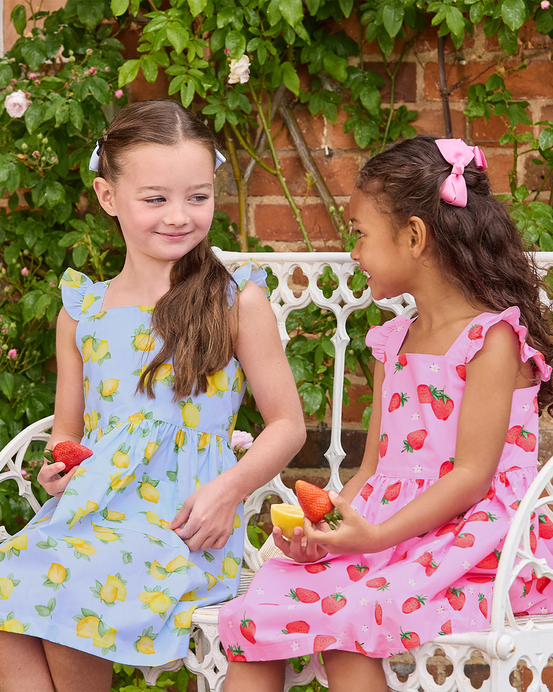 Adelina Summer Dress in Lemon