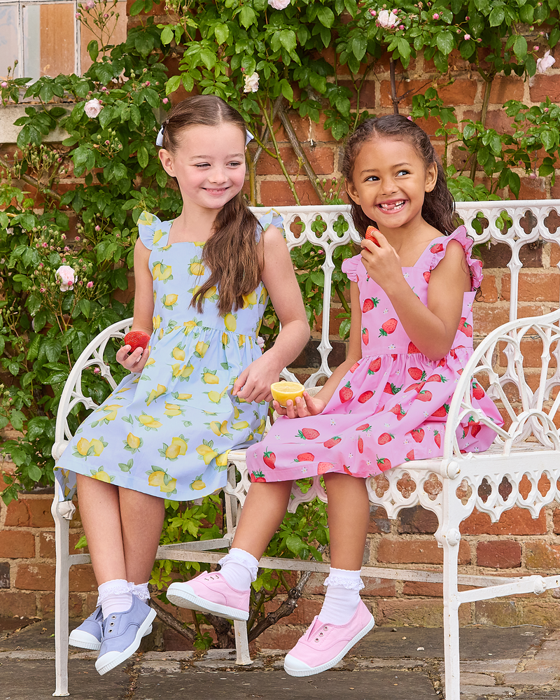 Adelina Summer Dress in Strawberry