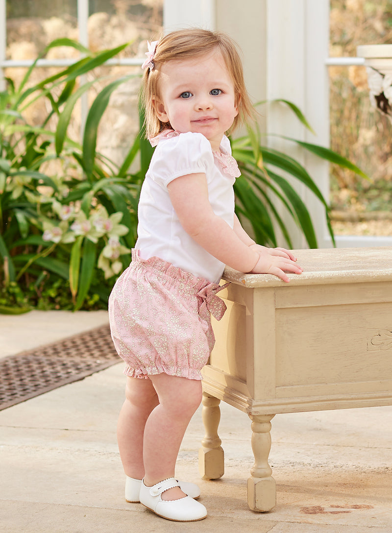 Baby Bloomers in Pink Capel
