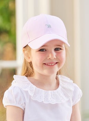 Thomas Brown Hat Charlie Cap in Pink Stripe