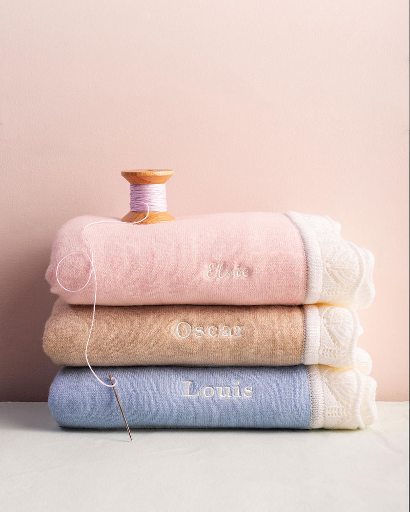 Cashmere Blanket in Pink