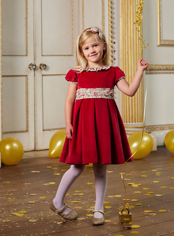 Lily Rose Gold Dress Felicite Velvet Party Dress