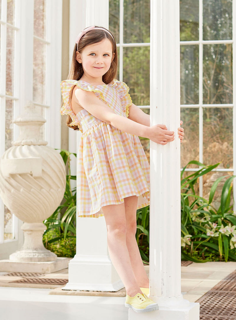 Greta Ric Rac Gingham Dress