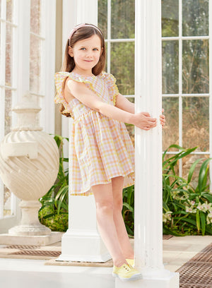 Confiture Dress Greta Ric Rac Gingham Dress