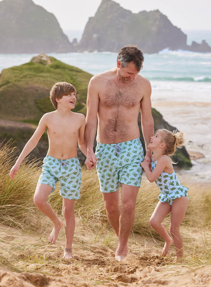 Boys Swimshorts in Turtle
