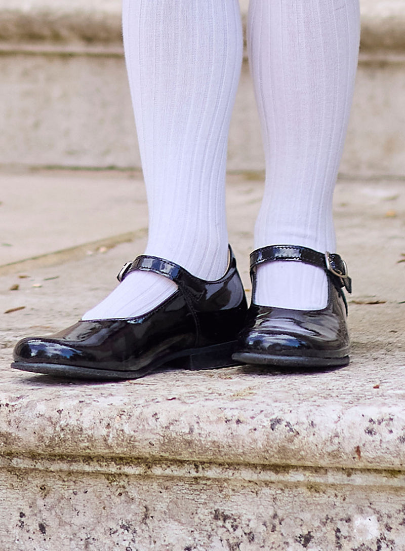 Hampton Classics Kate School Shoes in Black Patent
