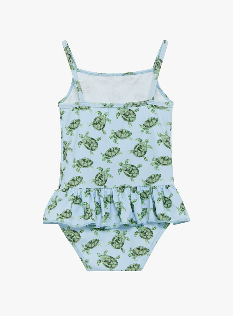 Peplum Swimsuit in Turtle