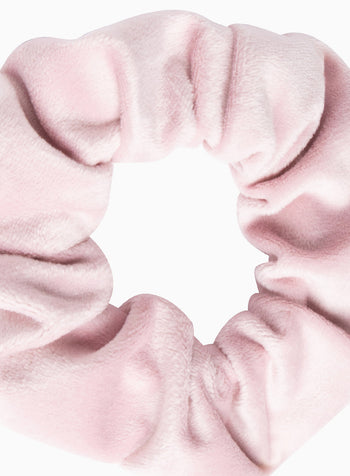 Velvet Scrunchie in Pale Pink