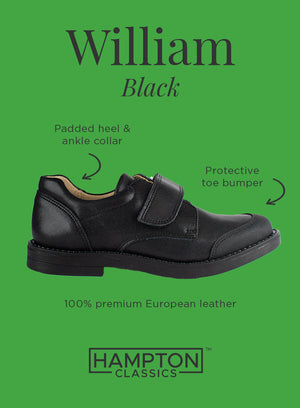 Hampton Classics William School Shoes in Black