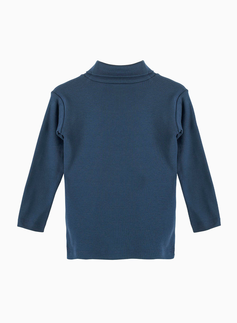 Unisex Classic Turtle Neck in Navy