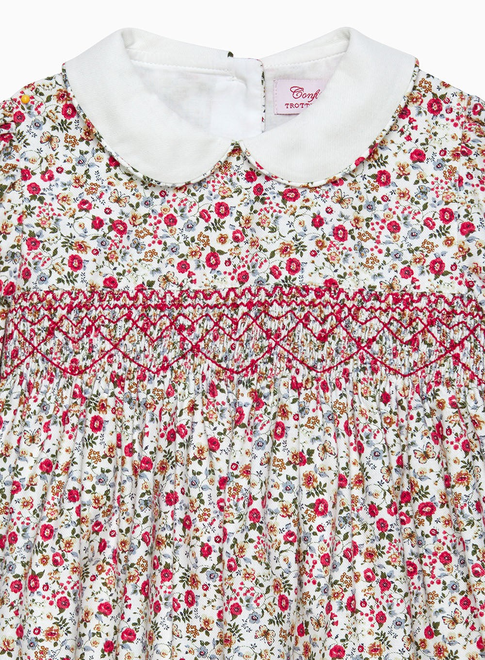 Confiture Dress Baby Arabella Floral Smocked Dress in Red Floral